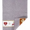 Strofinacci Cucina Cotone Jacquard Natale - Set 6 Pezzi 50x80 cm, Alta Assorbenza, 3 Colori Assortiti, Made in Italy