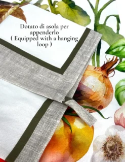 Strofinacci Cucina Cotone Set 5 Pezzi 50x70 cm - Fantasie Floreali e Gatti - con Asola
