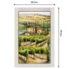 Strofinacci Cucina Cotone Set 5 Pezzi 50x70 cm - Fantasie Autunnali - con Asola - Frutta, Vigna e Natura