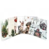 Strofinacci Cucina Natale – Set 5 Pezzi 50x70 cm – Canovacci Cotone Decorativi con Asola