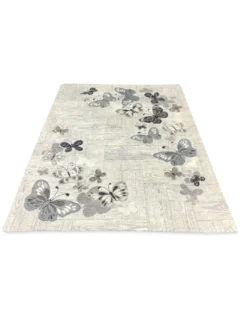 TAPPETO ANTISCIVOLO FARFALLE MARRONE