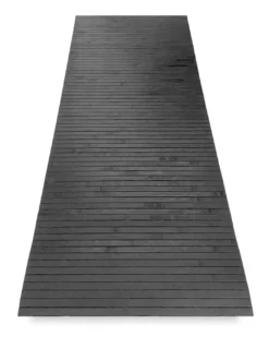 TAPPETO cucina IN LEGNO bamboo WOODY colore Grigio Scuro