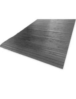 TAPPETO cucina IN LEGNO bamboo WOODY colore Grigio Scuro