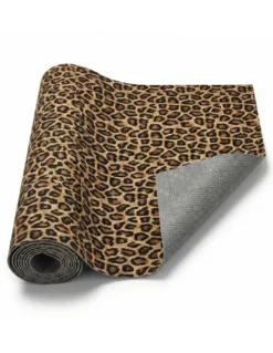 Tappeto Cucina Runner Leopardato Antiscivolo PVC 50 cm - Passatoia Tagliabile Made in Italy