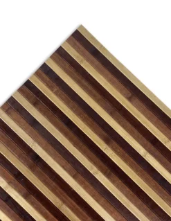 TAPPETO cucina WOODY IN legno BAMBOO MARRONE SFUMATO tutte le misure