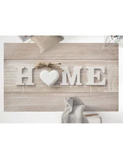 TAPPETO FANTASY HD moderno camera e salotto SHABBY CHIC HOME cuore bianco