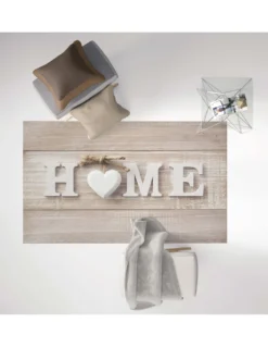TAPPETO FANTASY HD moderno camera e salotto SHABBY CHIC HOME cuore bianco