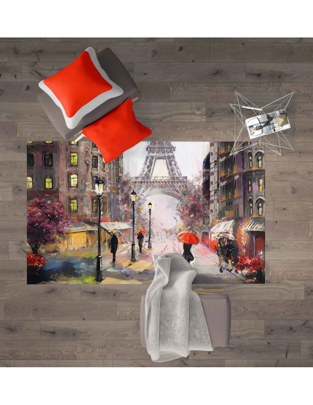 TAPPETO FANTASY HD moderno camera e salotto PARIGI
