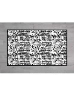 TAPPETO FANTASY HD moderno camera e salotto WRITTEN scritte moderne