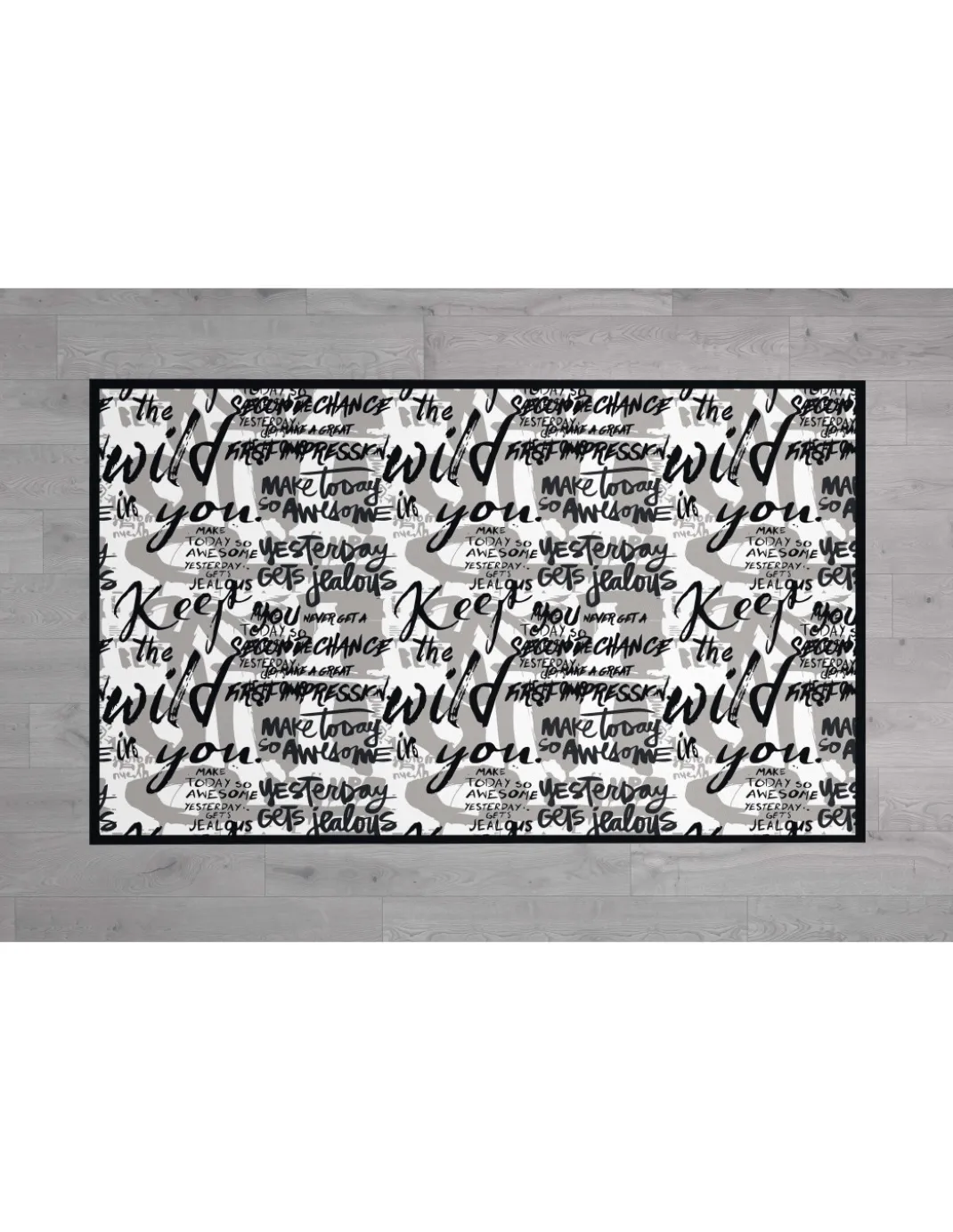 TAPPETO FANTASY HD moderno camera e salotto WRITTEN scritte moderne
