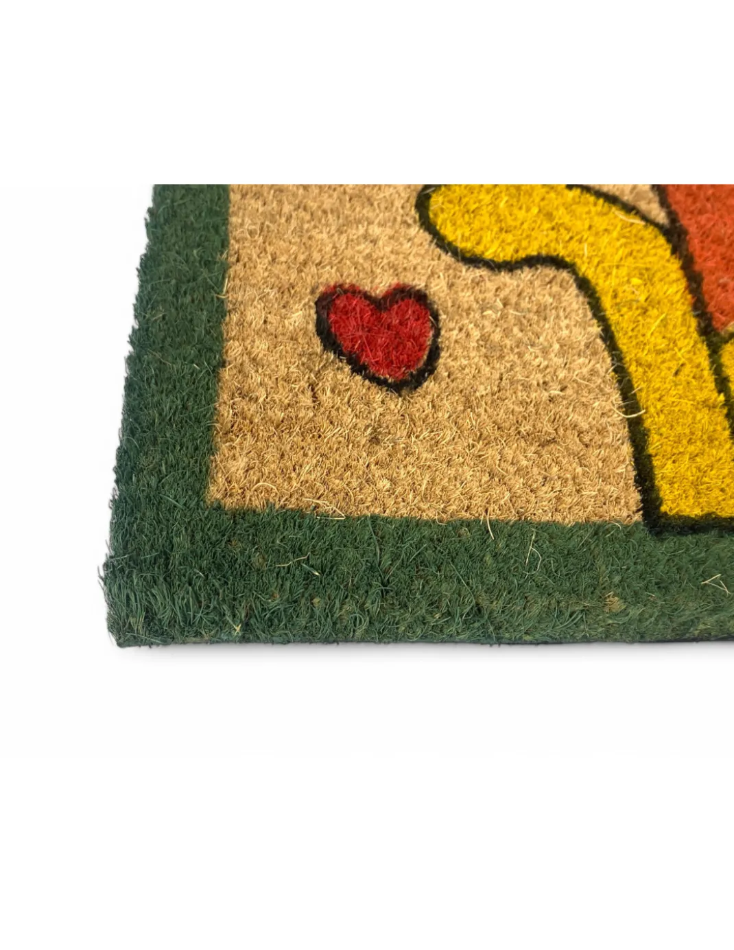 Tappeto Ingresso Esterno in Cocco - Zerbino Antiscivolo Friends con Gatti Colorati - 40x70 cm