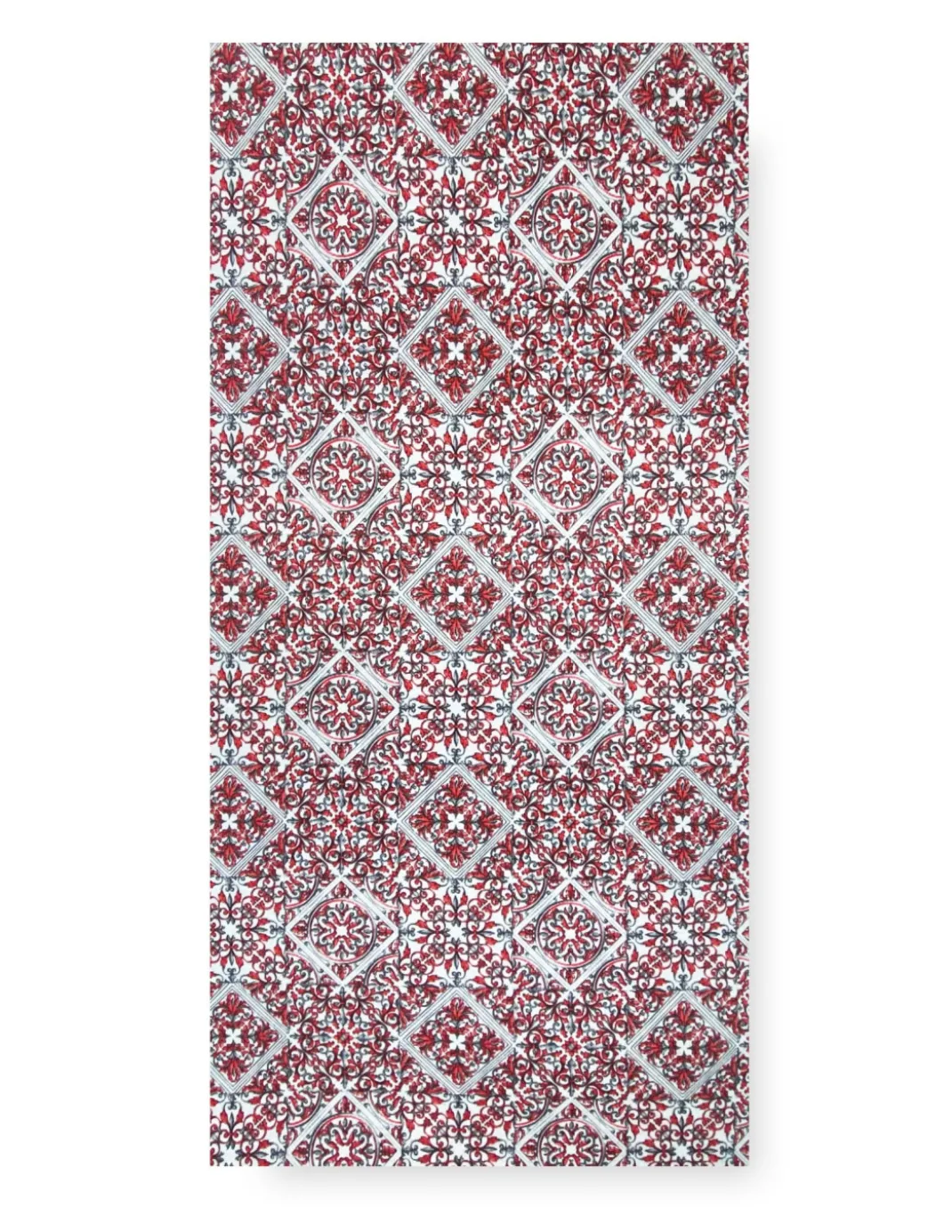 TAPPETO Runner da CUCINA Passatoia Antiscivolo MAIOLICA ROSSO made in Italy
