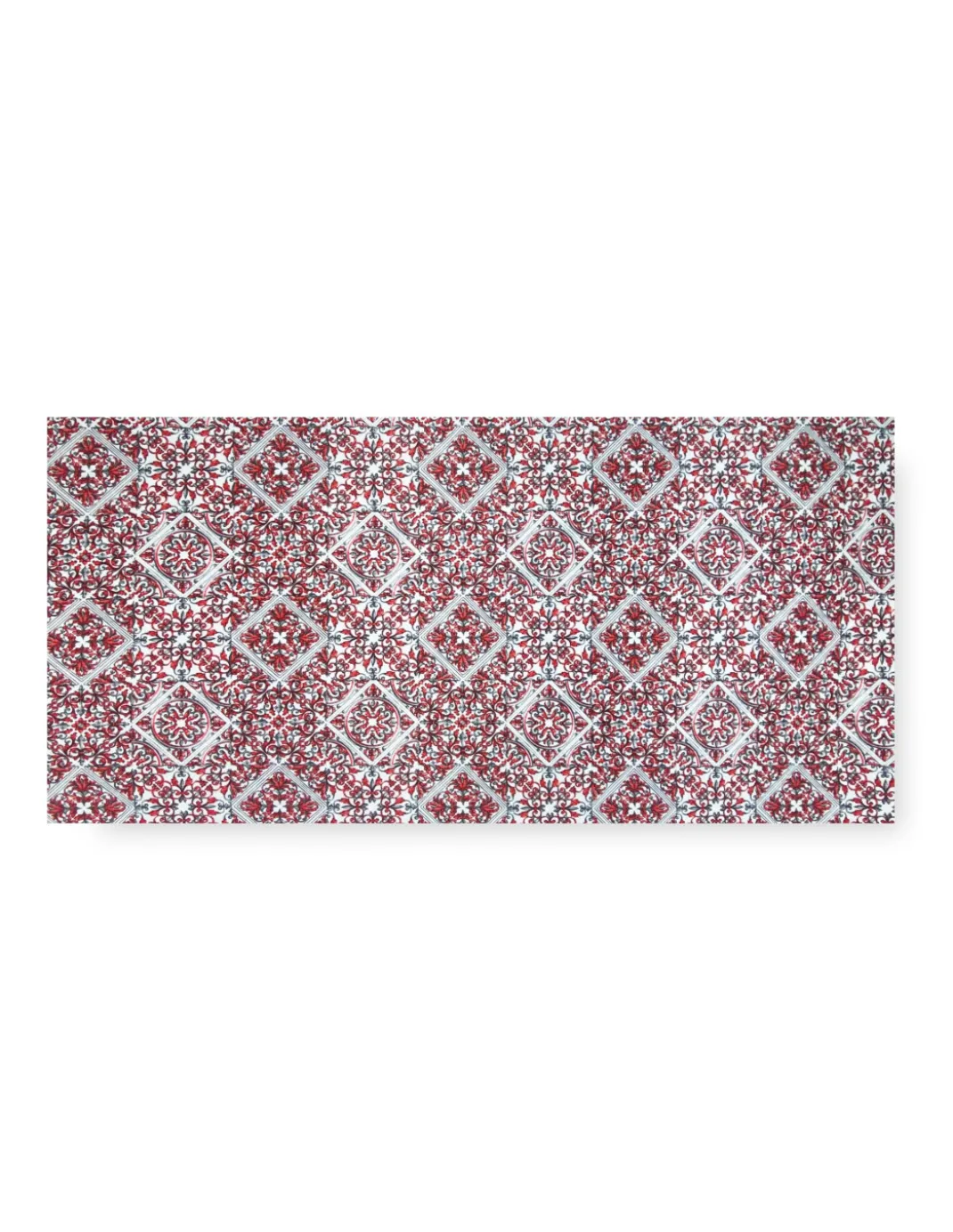 TAPPETO Runner da CUCINA Passatoia Antiscivolo MAIOLICA ROSSO made in Italy