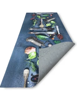 TAPPETO Runner da CUCINA Passatoia Antiscivolo CUCCHIAI e SPEZIE made in Italy