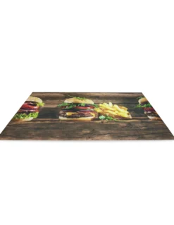 TAPPETO Runner da CUCINA Passatoia Antiscivolo HAMBURGER made in Italy