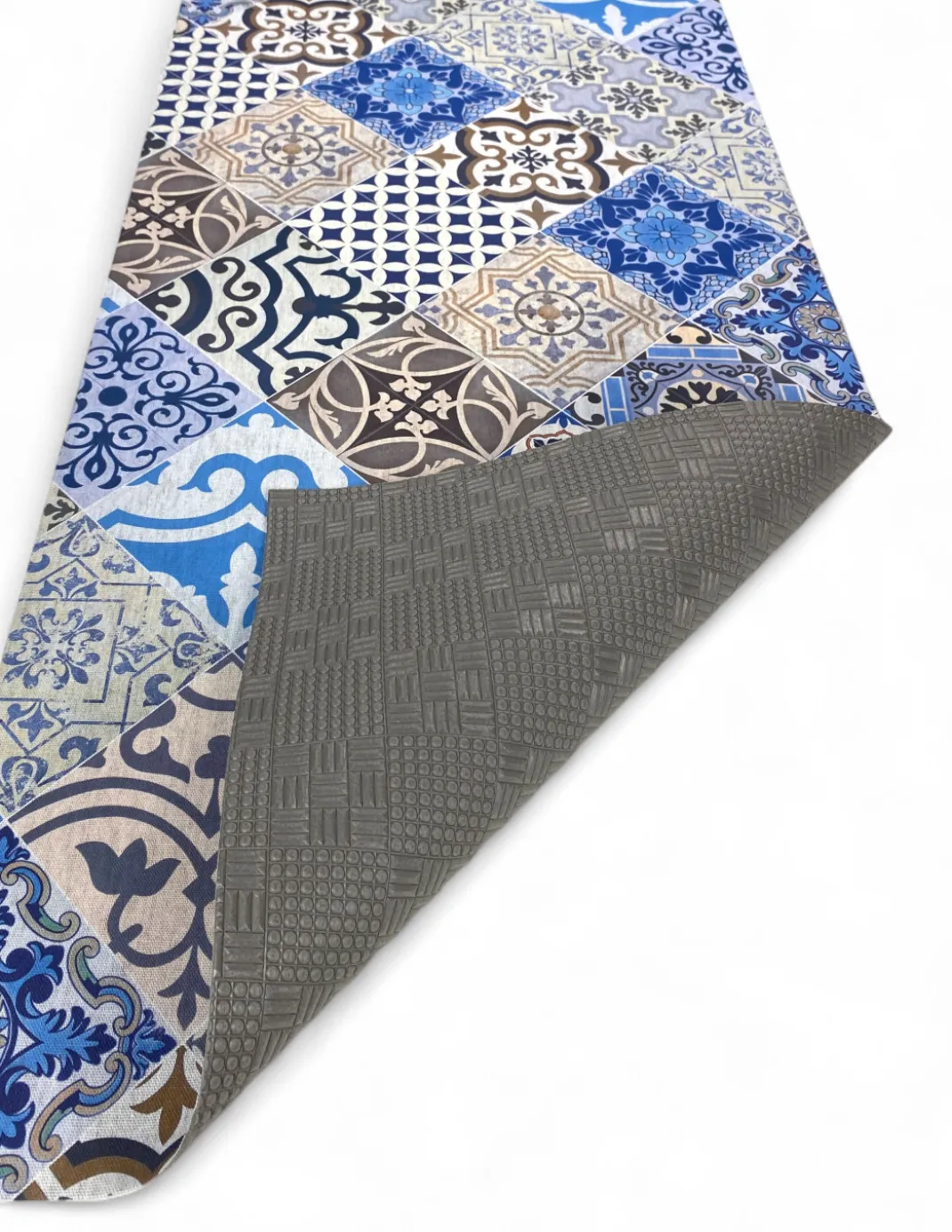 TAPPETO Runner da CUCINA Passatoia Antiscivolo MAIOLICA MARE made in Italy