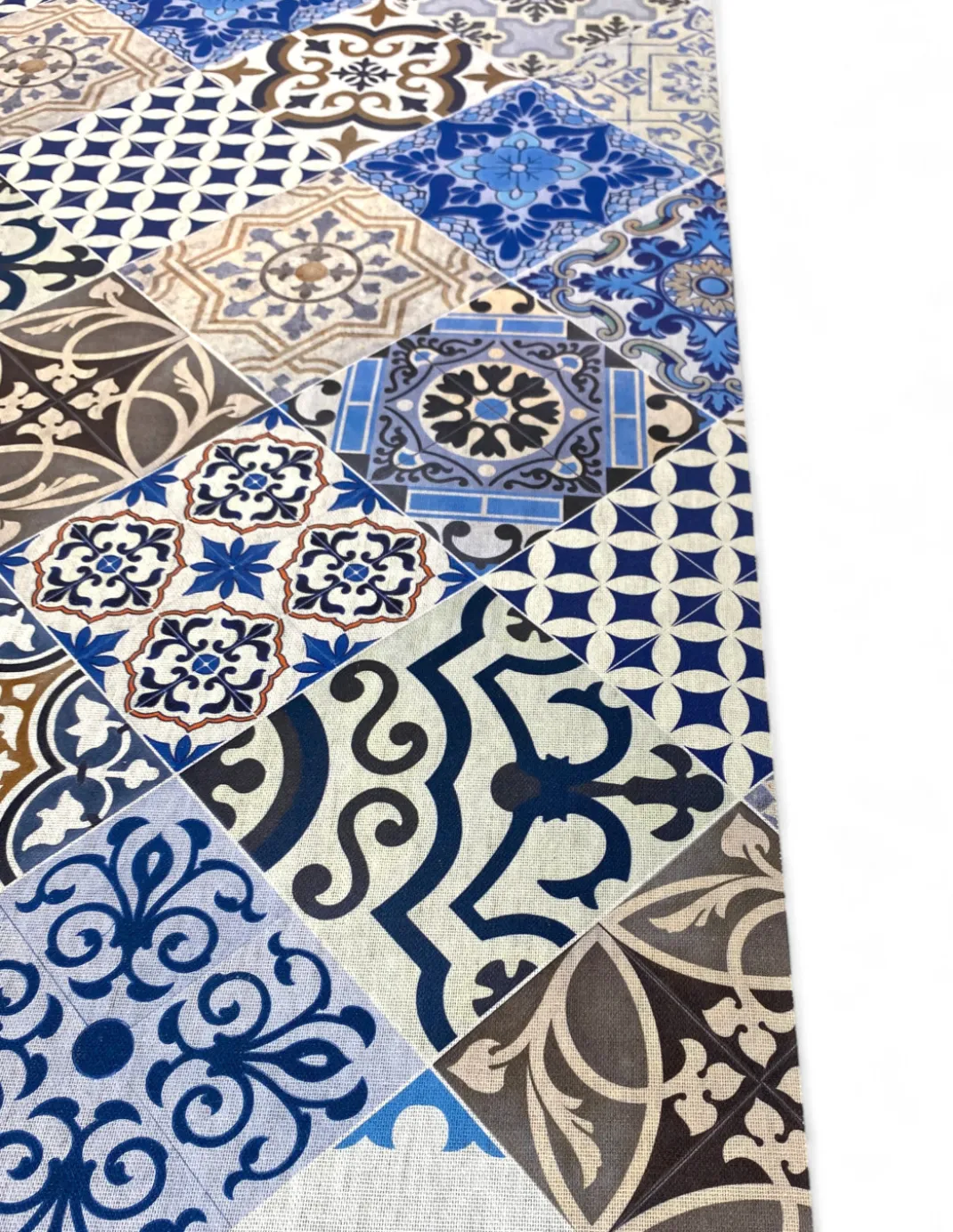 TAPPETO Runner da CUCINA Passatoia Antiscivolo MAIOLICA MARE made in Italy
