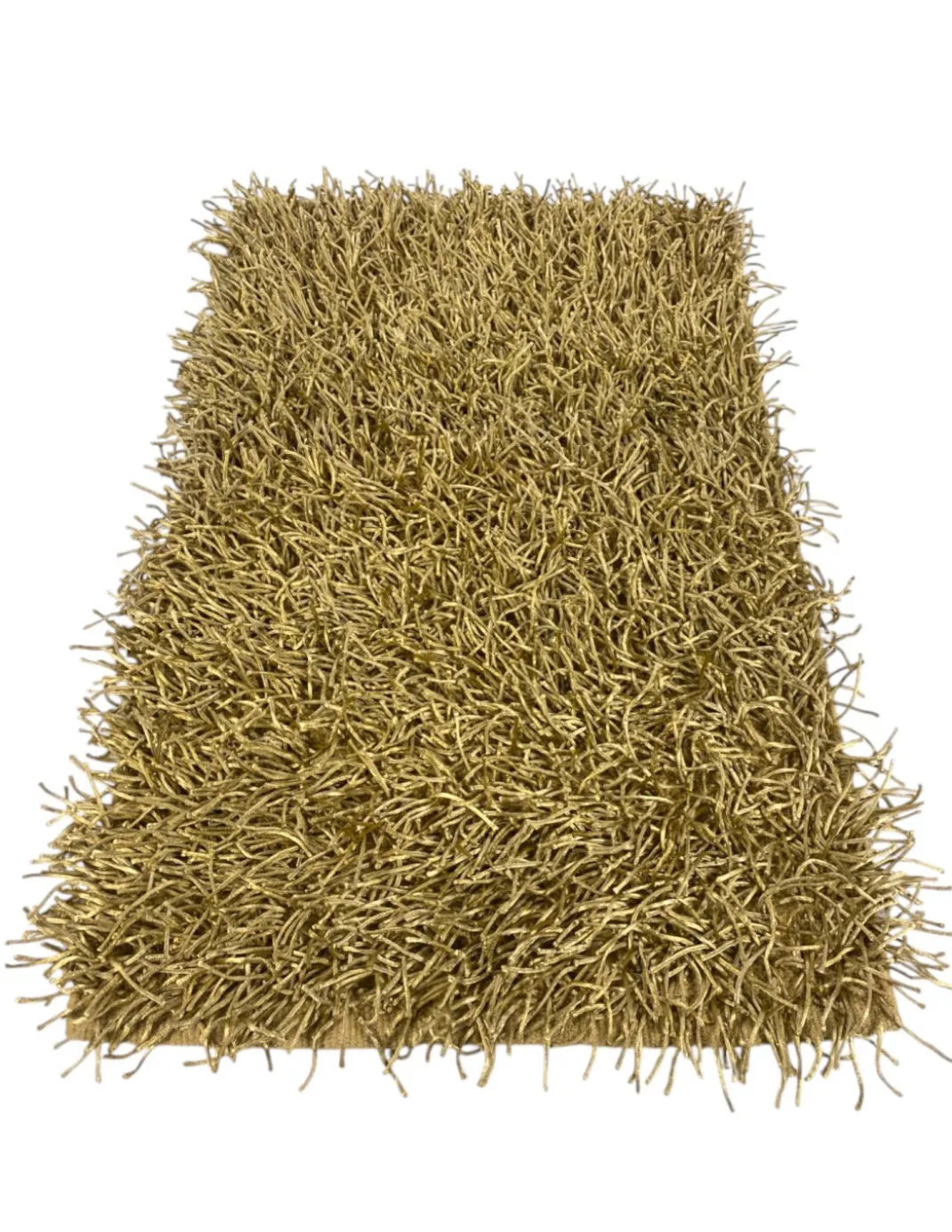 Tappeto Shaggy Beige Moderno - Pelo Lungo 6 cm - Antiscivolo, 12 Misure - Annodato a Mano, Elegante e Morbido