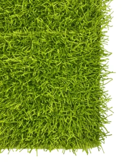 Tappeto Shaggy Verde Moderno - Pelo Lungo 6 cm - Antiscivolo, 12 Misure - Annodato a Mano, Morbido e Resistente