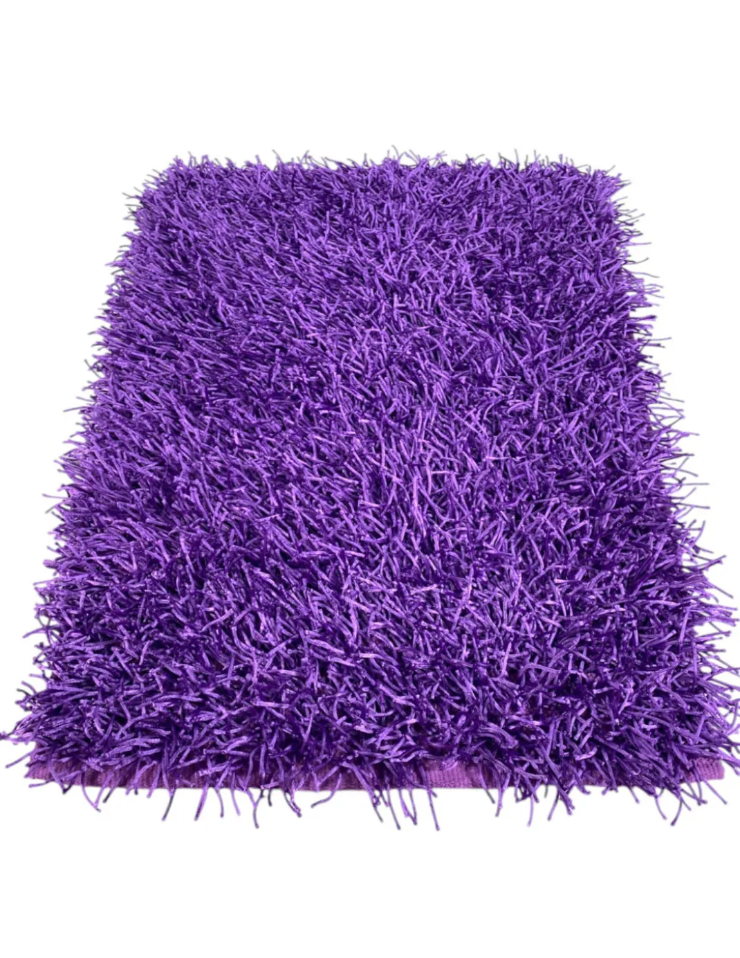Tappeto Shaggy Viola Lilla Moderno - Pelo Lungo 6 cm - Antiscivolo, 12 Misure - Annodato a Mano
