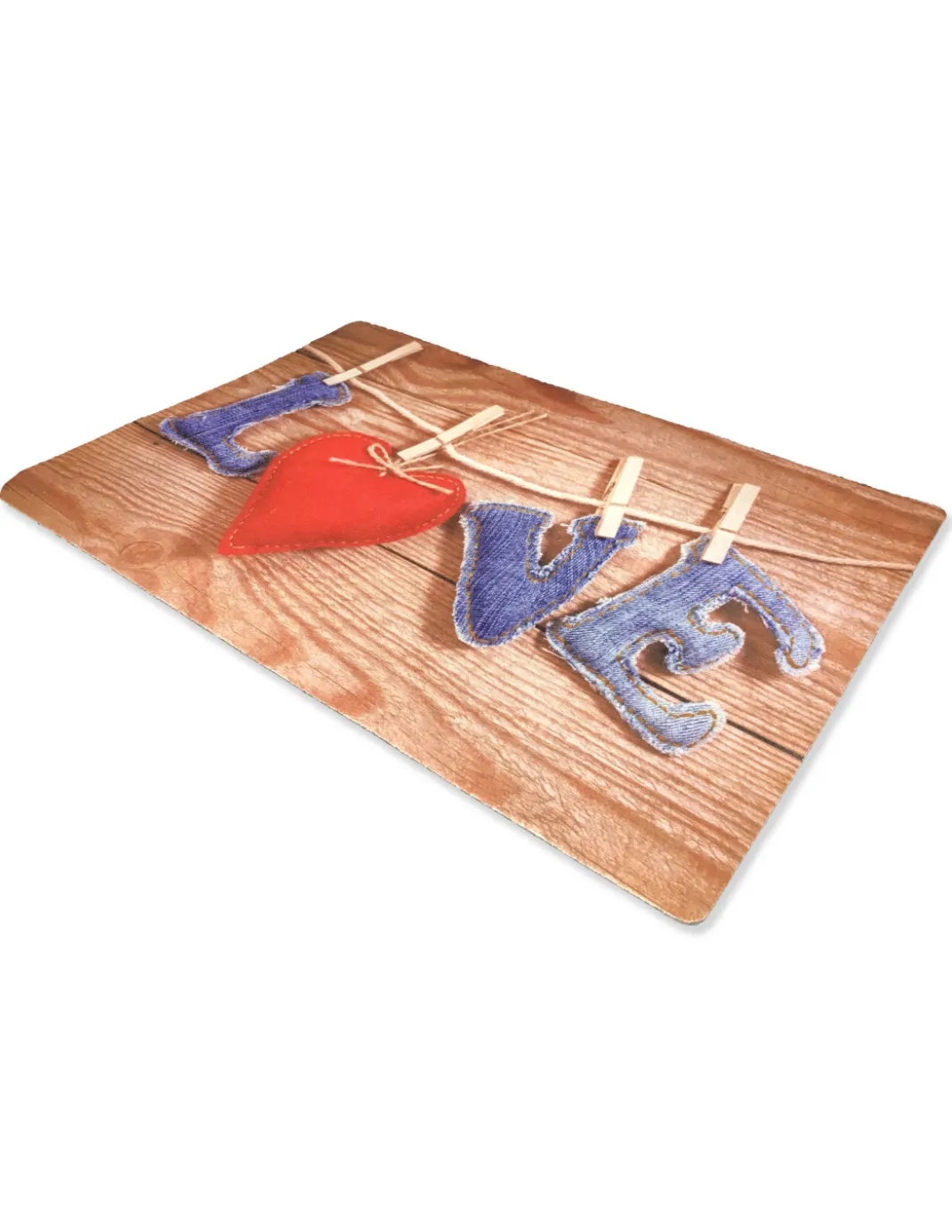 TAPPETO ZERBINO DIGITAL CM.40X60 LOVE LETTERE APPESE