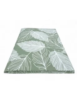 Telo Arredo Copritutto Foglie Verde – Gran Foulard Multiuso in Cotone – Copriletto, Copridivano – Made in Italy