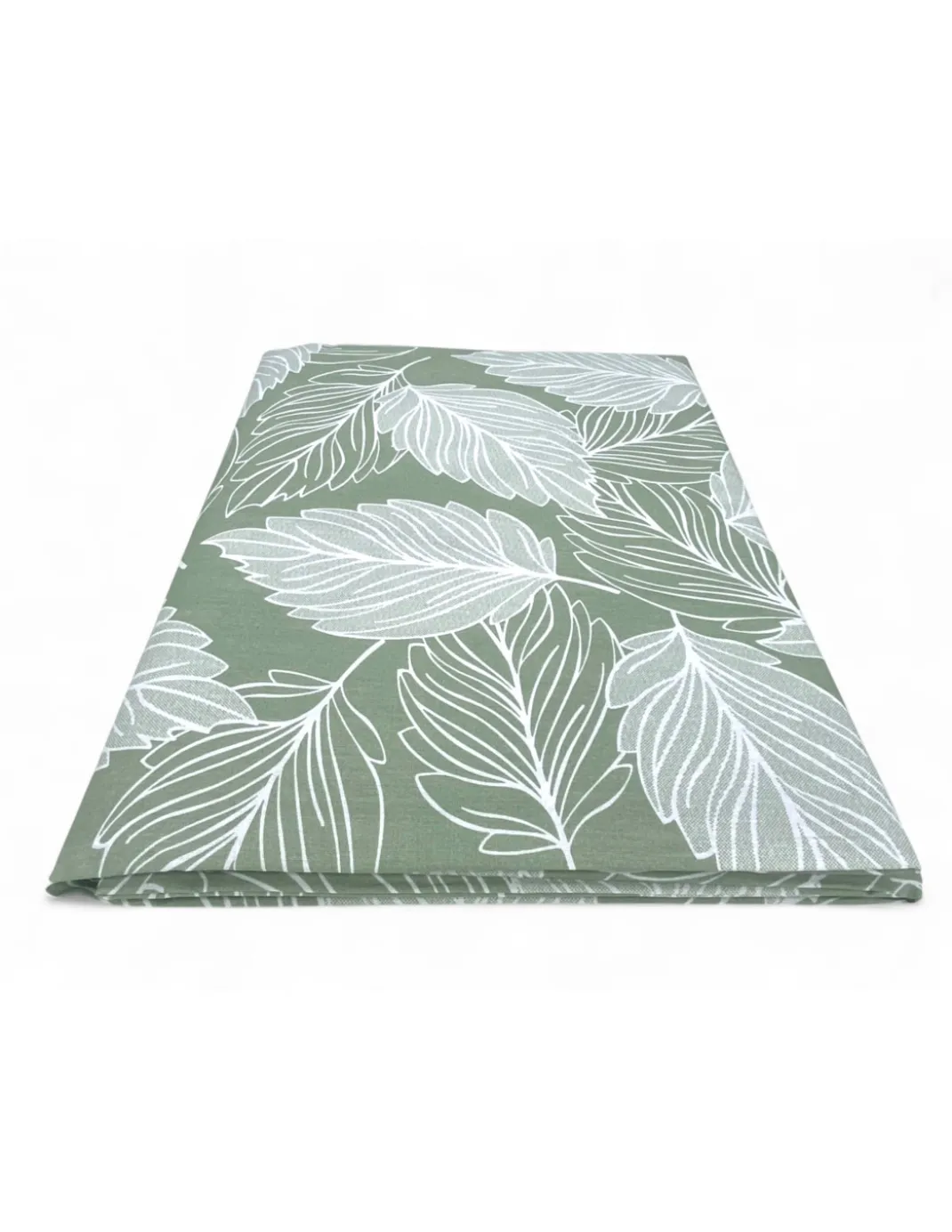 Telo Arredo Copritutto Foglie Verde – Gran Foulard Multiuso in Cotone – Copriletto, Copridivano – Made in Italy