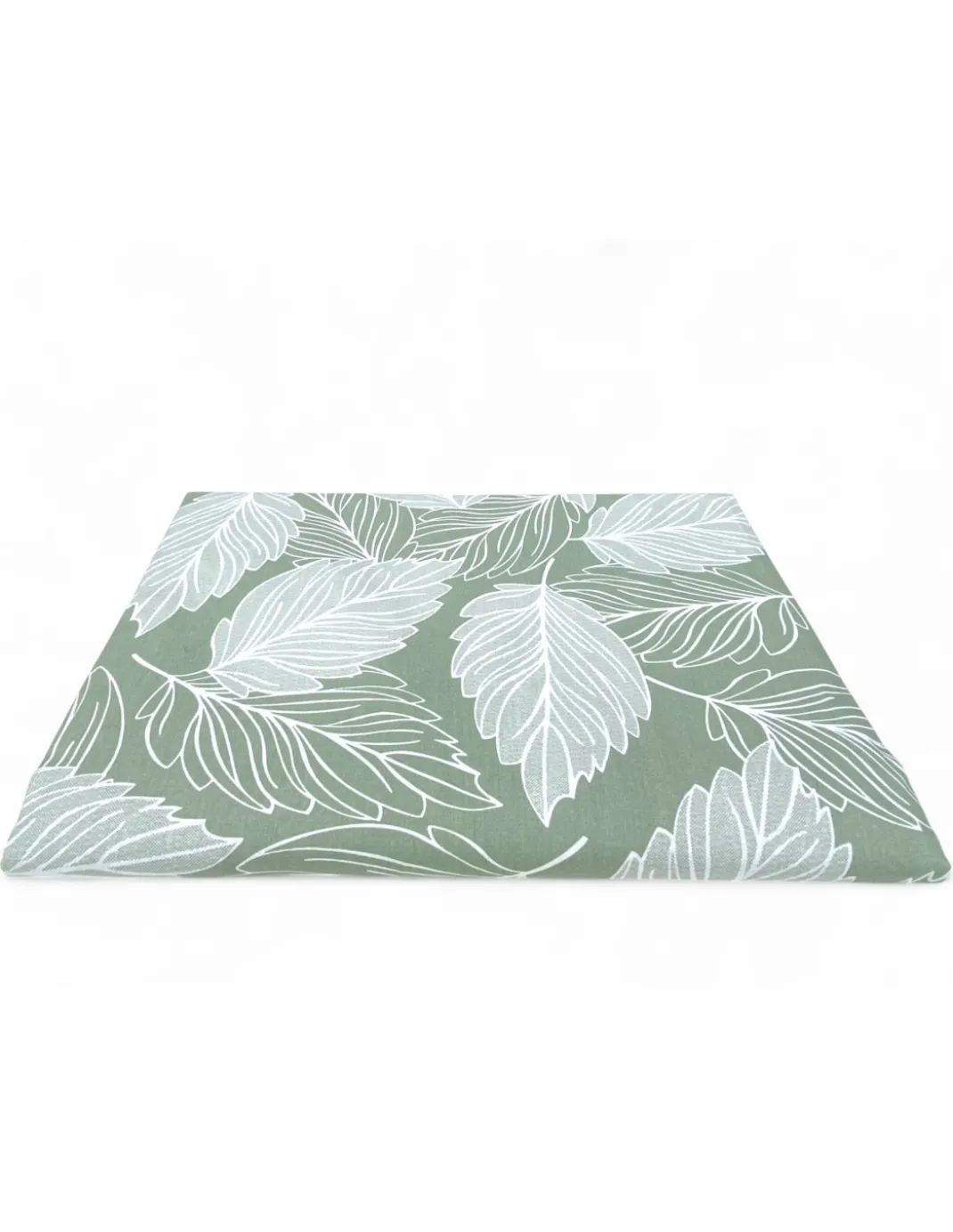 Telo Arredo Copritutto Foglie Verde – Gran Foulard Multiuso in Cotone – Copriletto, Copridivano – Made in Italy