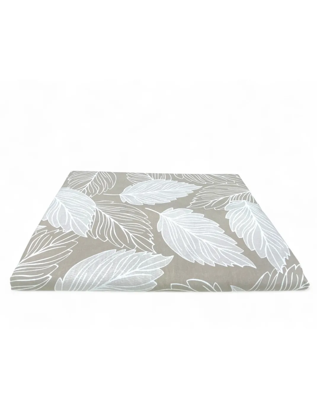 Telo Arredo Copritutto Foglie Beige – Gran Foulard Multiuso in Cotone – Copriletto, Copridivano – Made in Italy