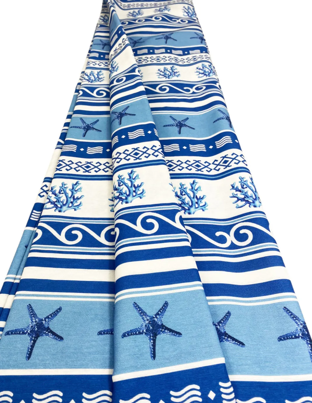 TELO ARREDO copritutto GRAN FOULARD COPRILETTO copridivano GRECIA mare marino BLU
