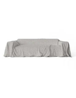 TELO ARREDO copritutto GRAN FOULARD COPRILETTO copridivano TESSUTO FASHION Grigio