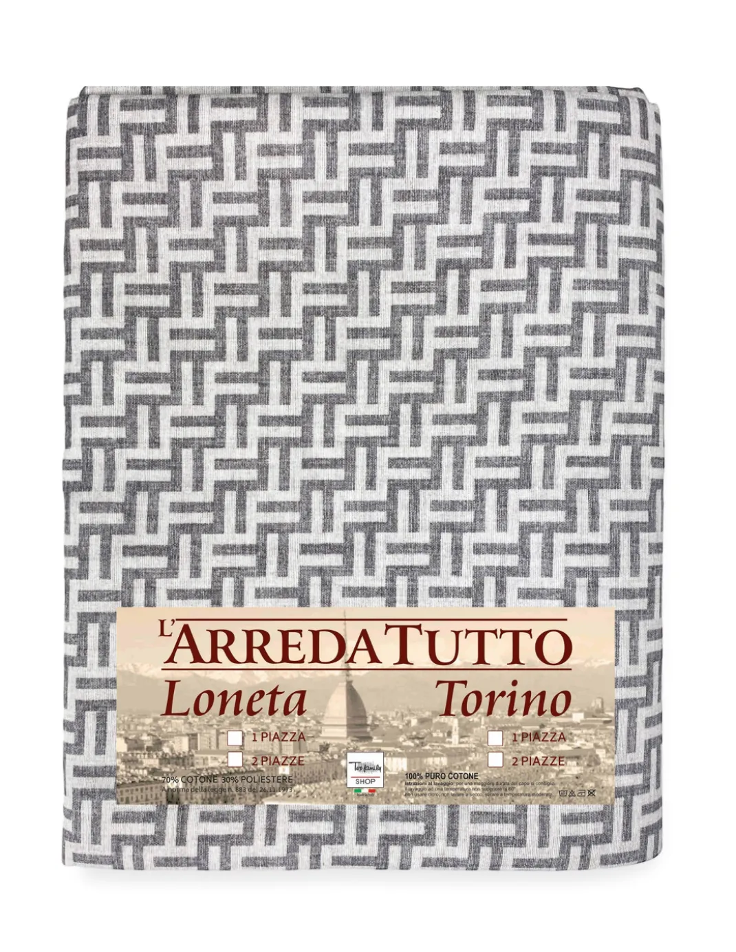TELO ARREDO copritutto GRAN FOULARD COPRILETTO copridivano TESSUTO FASHION Grigio