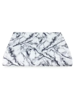 TELO ARREDO copritutto GRAN FOULARD COPRILETTO copridivano TESSUTO MARMO Marmorizzato Bianco