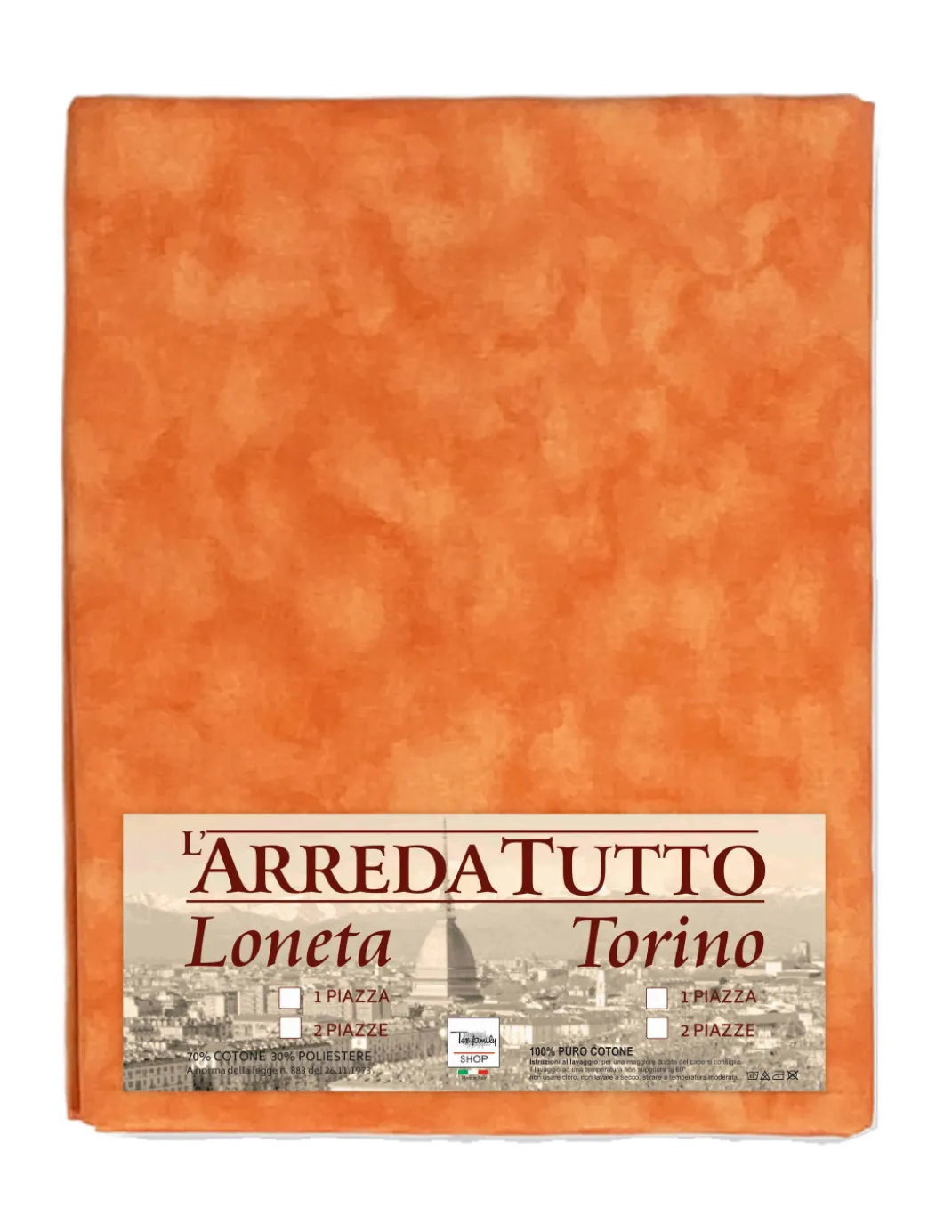 TELO ARREDO copritutto GRAN FOULARD copriletto COPRIDIVANO tessuto SALMONE UNITO