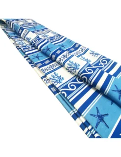 TELO ARREDO copritutto GRAN FOULARD COPRILETTO copridivano GRECIA BLU mare marino