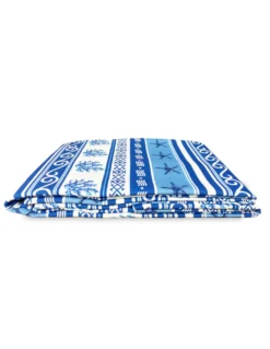 TELO ARREDO copritutto GRAN FOULARD COPRILETTO copridivano GRECIA BLU mare marino