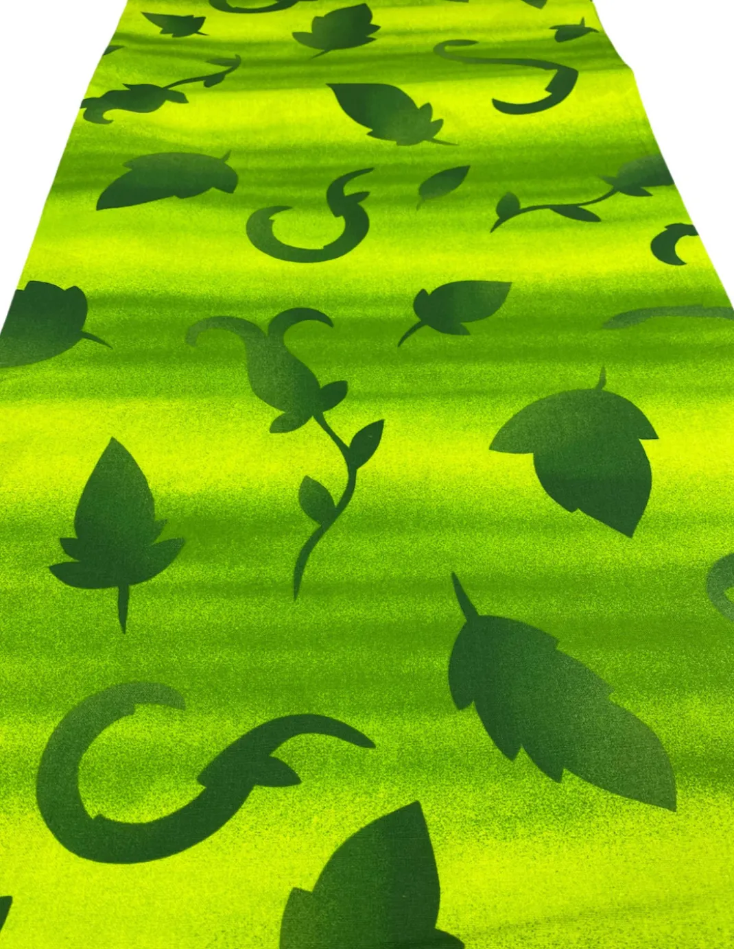 TELO ARREDO copritutto GRAN FOULARD copriletto COPRIDIVANO tessuto FOGLIA VERDE