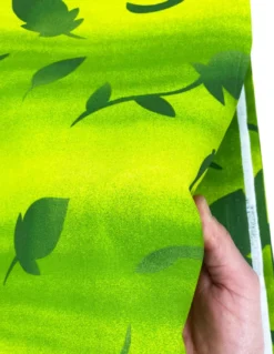 TELO ARREDO copritutto GRAN FOULARD copriletto COPRIDIVANO tessuto FOGLIA VERDE