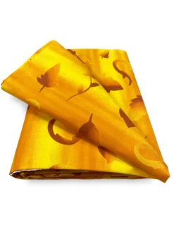 TELO ARREDO copritutto GRAN FOULARD copriletto COPRIDIVANO tessuto FOGLIA GIALLA