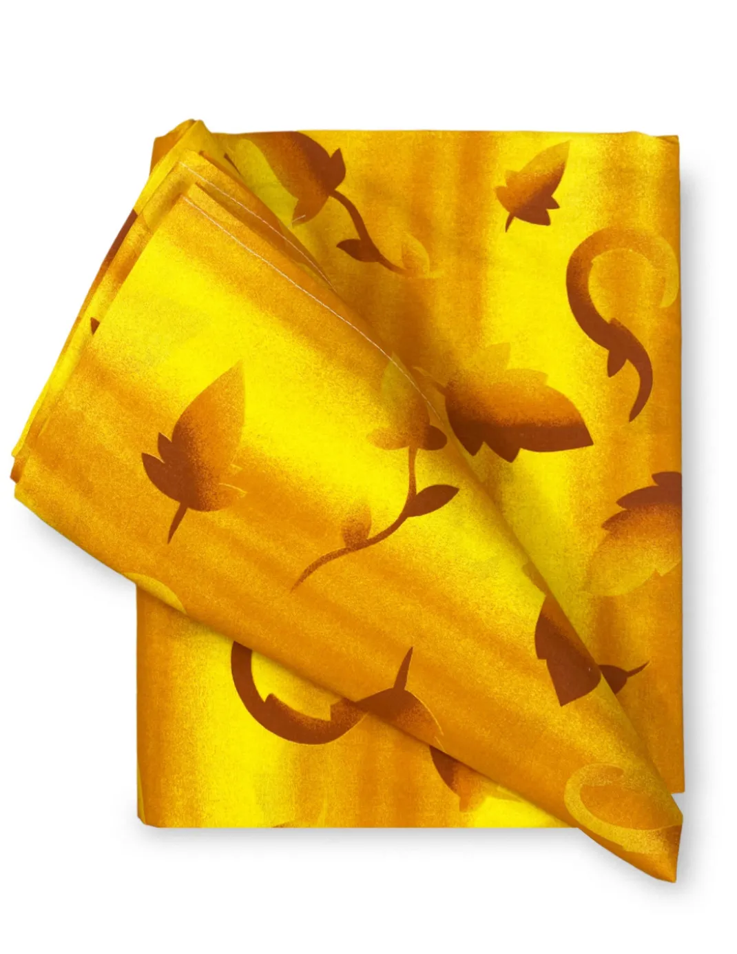 TELO ARREDO copritutto GRAN FOULARD copriletto COPRIDIVANO tessuto FOGLIA GIALLA