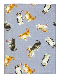 TELO ARREDO copritutto GRAN FOULARD COPRILETTO copridivano tessuto DIGITY GATTINI grigio in puro cotone