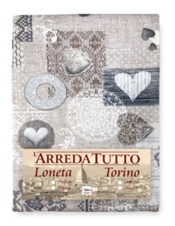 TELO ARREDO copritutto GRAN FOULARD COPRILETTO copridivano Tirolese SHABBY BEIGE