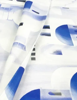 TELO ARREDO copritutto GRAN FOULARD COPRILETTO copridivano SANTORINI blu