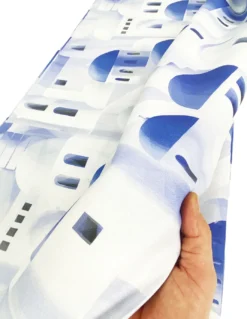 TELO ARREDO copritutto GRAN FOULARD COPRILETTO copridivano SANTORINI blu
