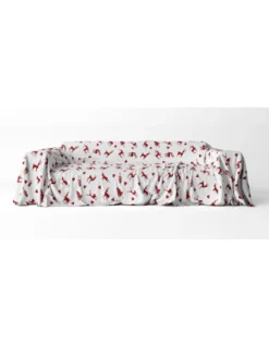 TELO ARREDO copritutto GRAN FOULARD COPRILETTO copridivano tessuto DIGITY CERVI grigio chiaro in puro cotone