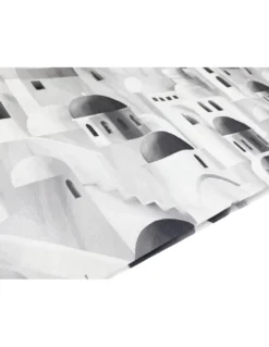 TELO ARREDO copritutto GRAN FOULARD COPRILETTO copridivano SANTORINI grigio