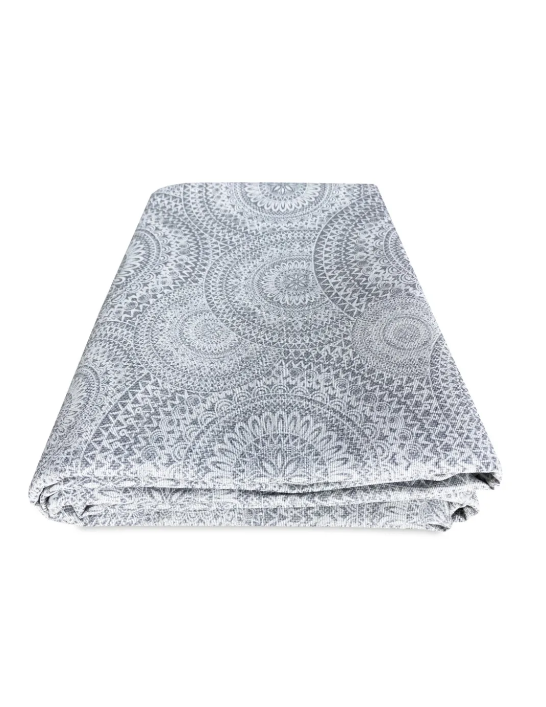 TELO ARREDO copritutto GRAN FOULARD COPRILETTO copridivano TESSUTO LONETA CERCHI grigio