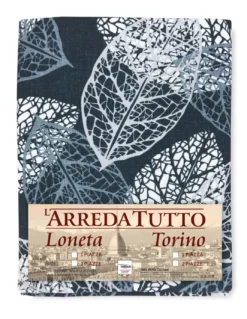 TELO ARREDO copritutto GRAN FOULARD COPRILETTO copridivano TESSUTO LONETA FOGLIA LEAF