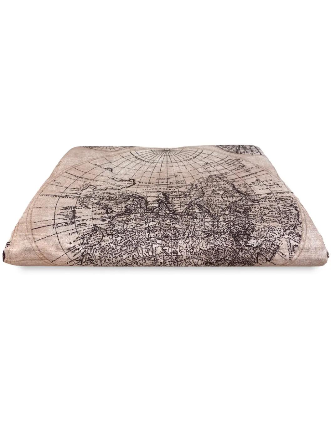 TELO ARREDO copritutto GRAN FOULARD copriletto COPRIDIVANO tessuto LONETA MONDO MARRONE