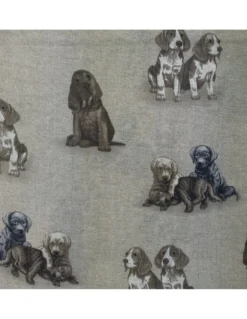 TELO ARREDO COPRITUTTO GRAN FOULARD COPRILETTO COPRIDIVANO TESSUTO LONETA CANE CANI